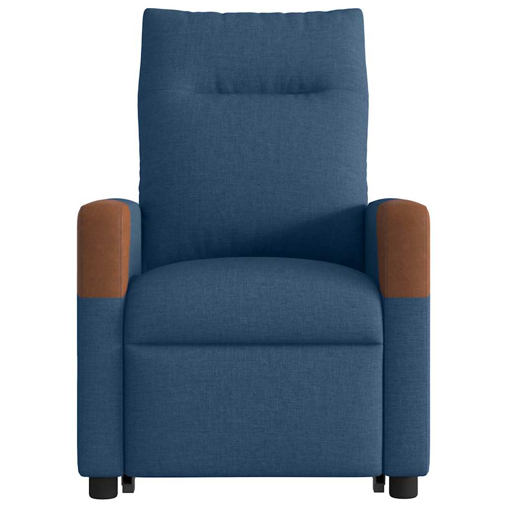 Sta-op-stoel elektrisch verstelbaar stof blauw