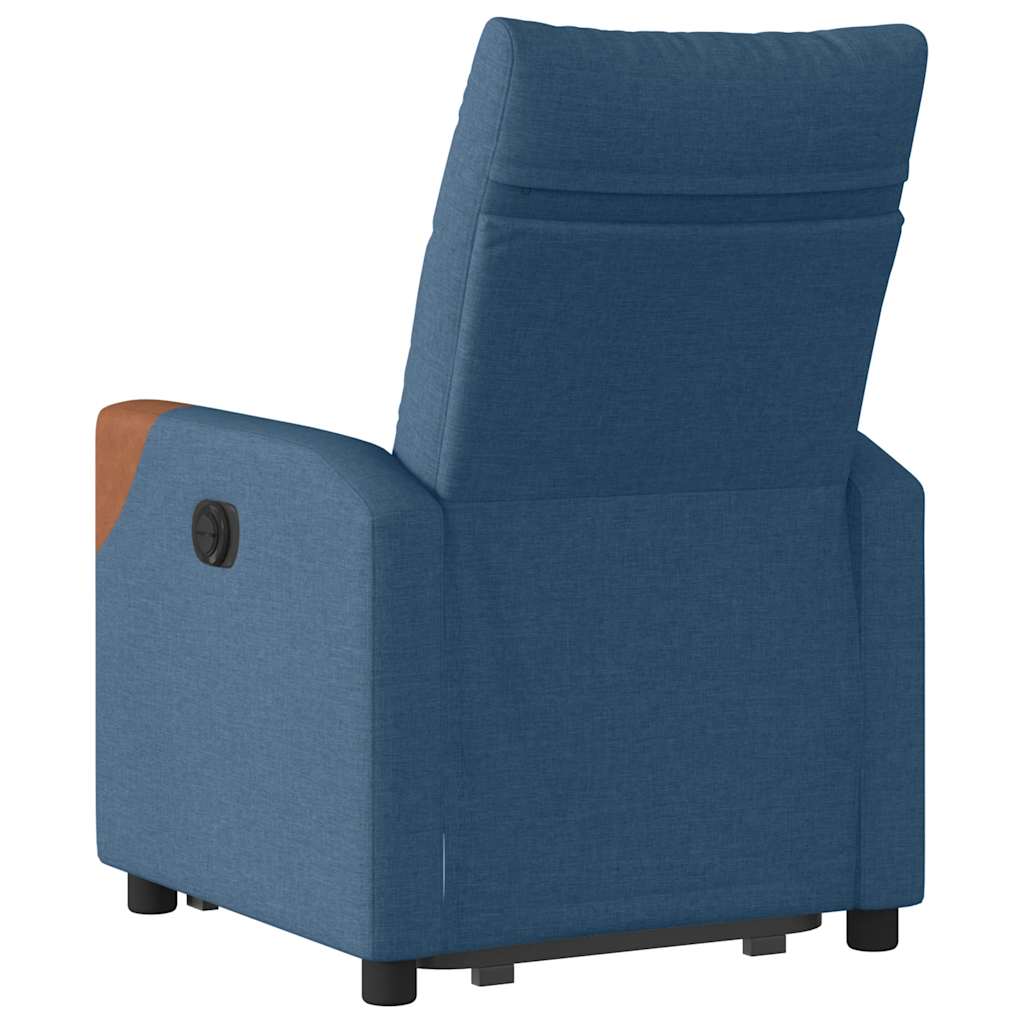 Sta-op-stoel elektrisch verstelbaar stof blauw