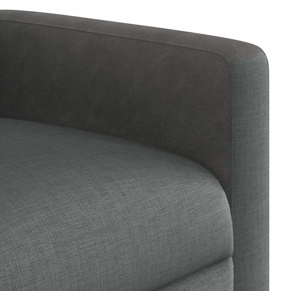 Fauteuil elektrisch verstelbaar stof donkergrijs