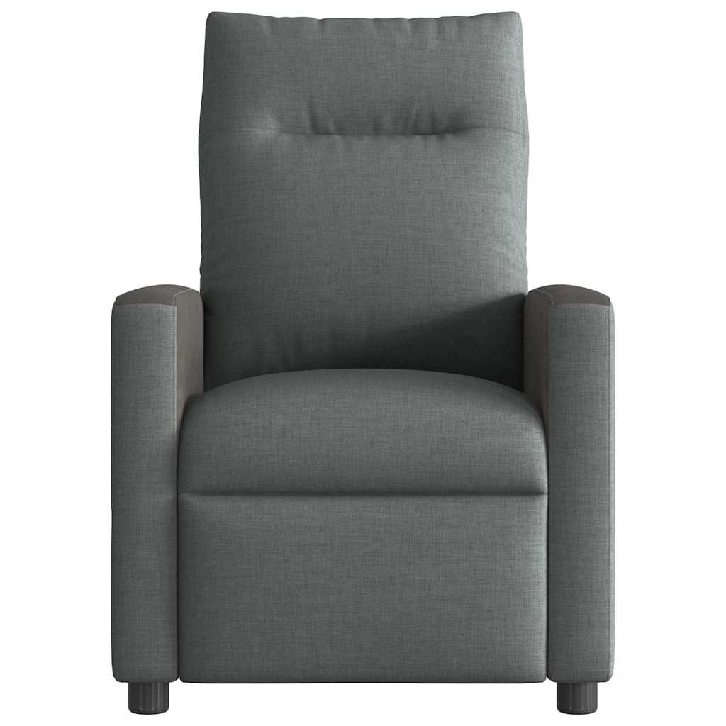 Fauteuil elektrisch verstelbaar stof donkergrijs