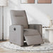 Fauteuil verstelbaar elektrisch stof taupe