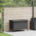 Tuinbox met wielen 110x55x73 cm poly rattan zwart