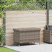 Tuinbox met wielen 110x55x73 cm poly rattan grijs