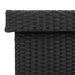 Tuinbox met wielen 160x55x75 cm poly rattan zwart