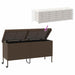 Tuinbox met wielen 160x55x75 cm poly rattan bruin
