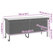 Tuinbox met wielen 160x55x75 cm poly rattan grijs
