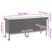 Tuinbox met wielen 160x55x75 cm poly rattan lichtgrijs