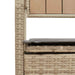 Tuinbank met kussen beige polyrotan