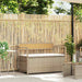 Tuinbank met kussen beige polyrotan