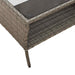 Tuinbank 2-zits met kussens & tafel poly rattan grijs