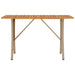 Tuinbank 3-zits met kussens & tafel poly rattan beige