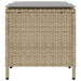 4-delige tuinbankset met kussens beige polyrotan