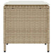 4-delige tuinbankset met kussens beige polyrotan