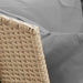 Tuinbank met kussens poly rattan beige