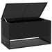 Opbergbox voor buiten 100x55x55,5 cm poly rattan zwart