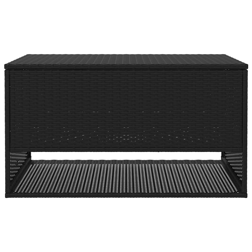 Opbergbox voor buiten 100x55x55,5 cm poly rattan zwart