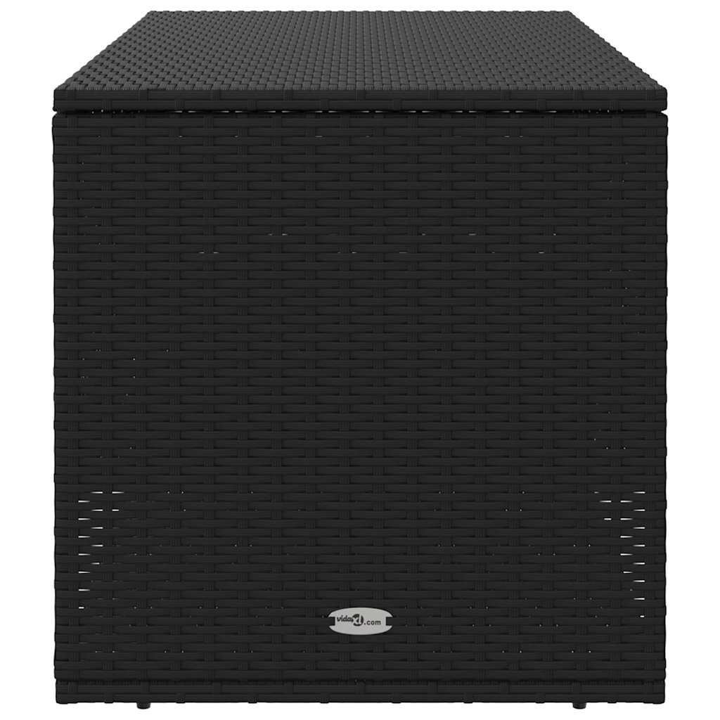 Opbergbox voor buiten 100x55x55,5 cm poly rattan zwart