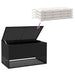 Opbergbox voor buiten 100x55x55,5 cm poly rattan zwart
