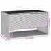Opbergbox voor buiten 100x55x55,5 cm poly rattan zwart