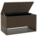 Opbergbox voor buiten 100x55x55,5 cm poly rattan bruin