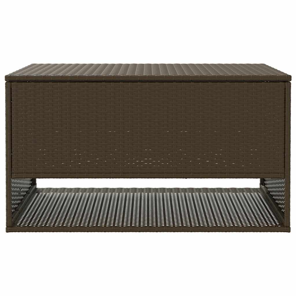 Opbergbox voor buiten 100x55x55,5 cm poly rattan bruin