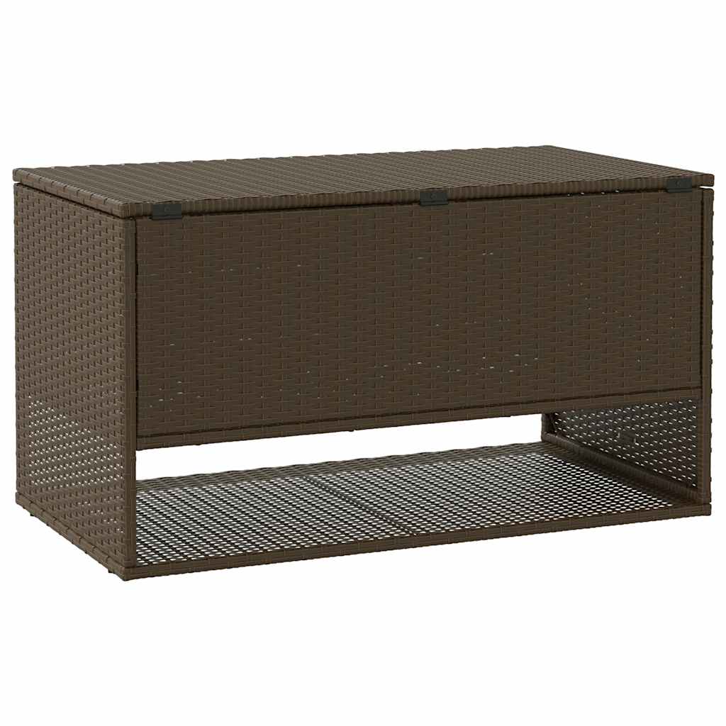Opbergbox voor buiten 100x55x55,5 cm poly rattan bruin