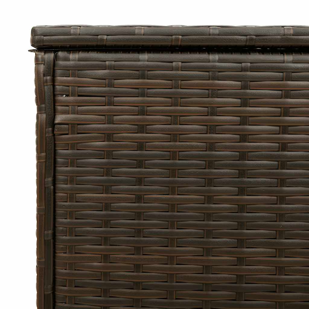 Opbergbox voor buiten 100x55x55,5 cm poly rattan bruin