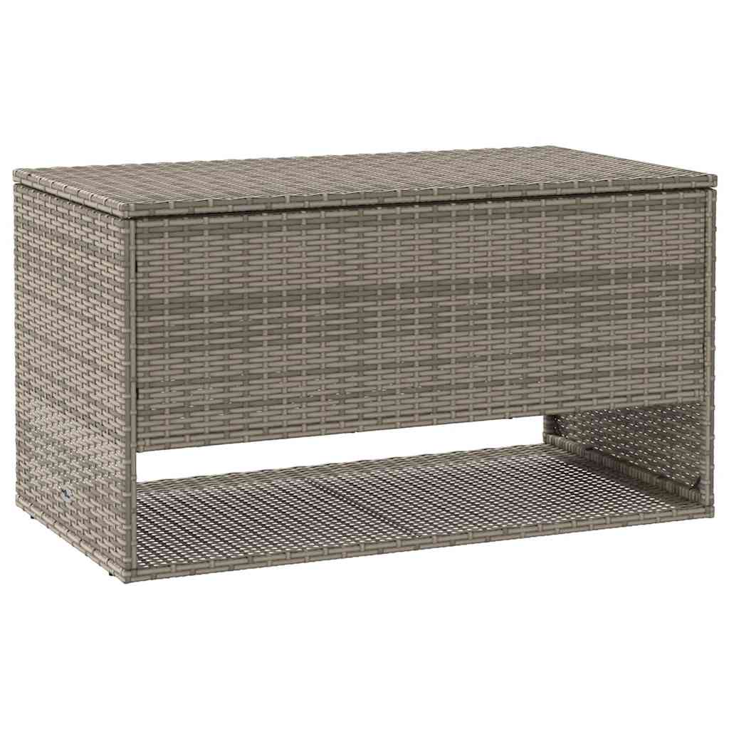 Opbergbox voor buiten 100x55x55,5 cm poly rattan grijs