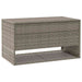 Opbergbox voor buiten 100x55x55,5 cm poly rattan grijs
