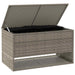 Opbergbox voor buiten 100x55x55,5 cm poly rattan grijs