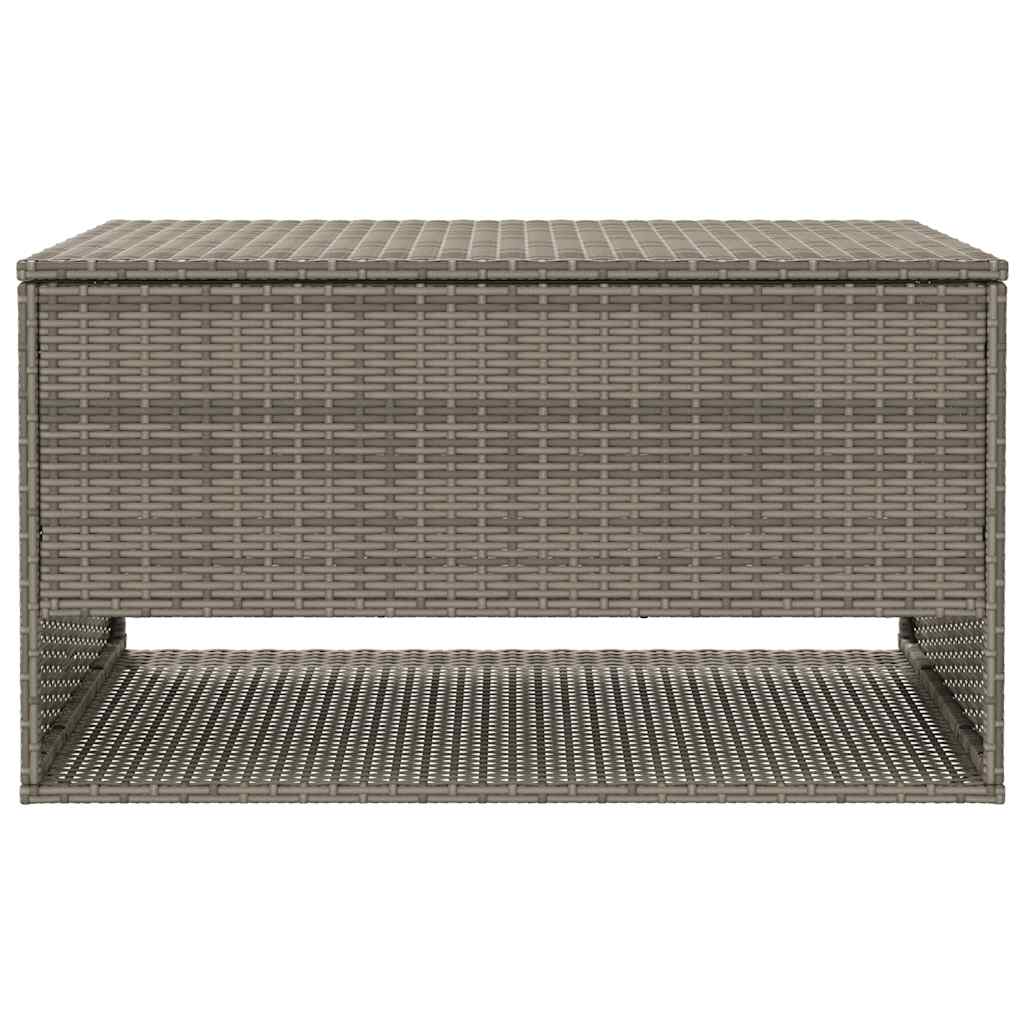 Opbergbox voor buiten 100x55x55,5 cm poly rattan grijs