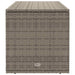 Opbergbox voor buiten 100x55x55,5 cm poly rattan grijs