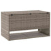 Opbergbox voor buiten 100x55x55,5 cm poly rattan grijs