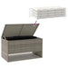 Opbergbox voor buiten 100x55x55,5 cm poly rattan grijs