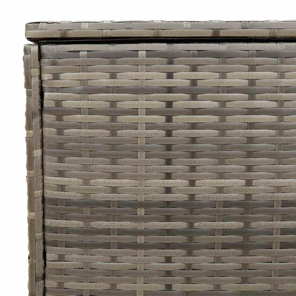 Opbergbox voor buiten 100x55x55,5 cm poly rattan grijs