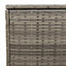 Opbergbox voor buiten 100x55x55,5 cm poly rattan grijs