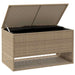 Opbergbox voor buiten 100x55x55,5 cm poly rattan beige