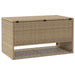 Opbergbox voor buiten 100x55x55,5 cm poly rattan beige