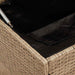 Opbergbox voor buiten 100x55x55,5 cm poly rattan beige