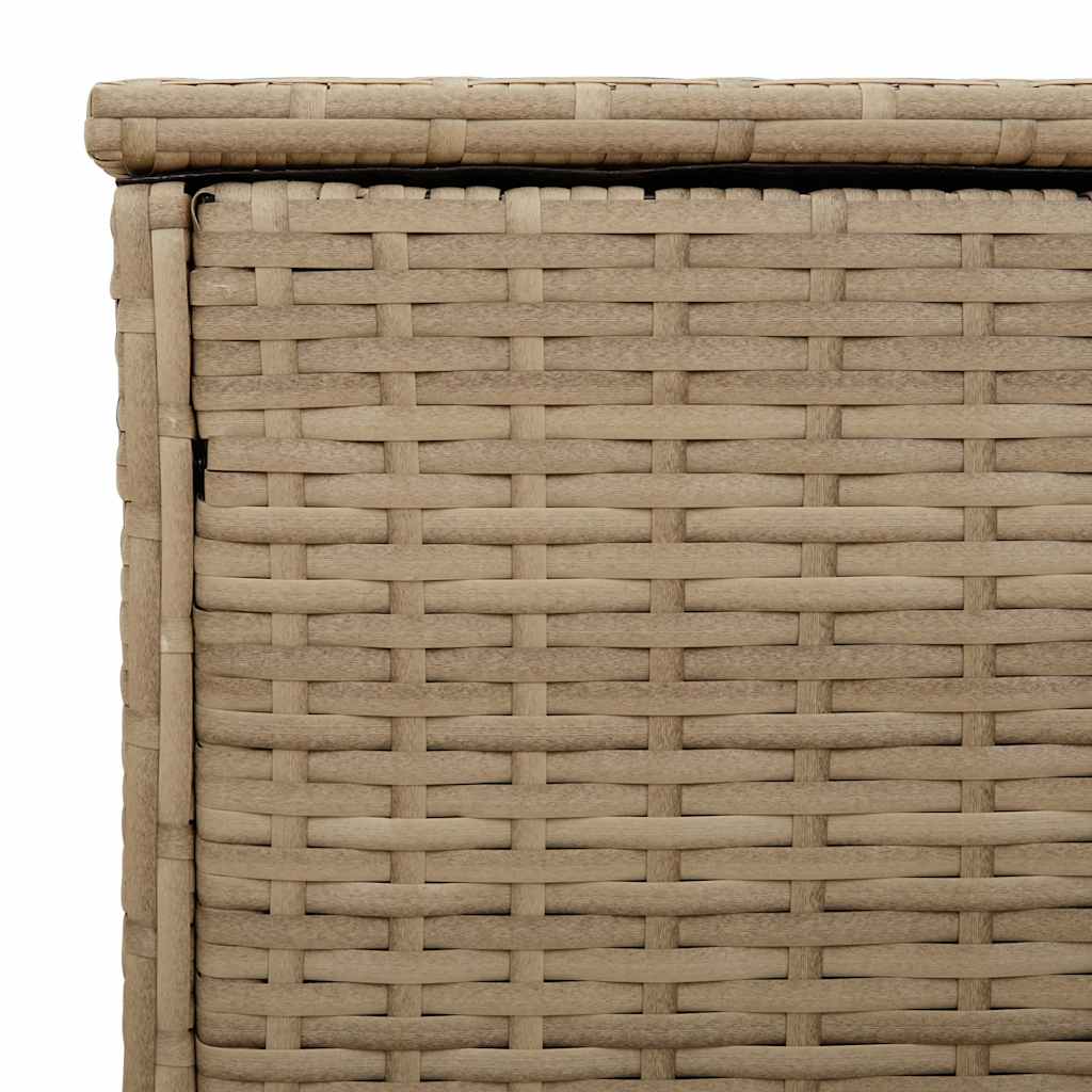 Opbergbox voor buiten 100x55x55,5 cm poly rattan beige