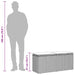 Tuinbank met kussen 110x40x44 cm poly rattan bruin