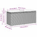 Tuinbank met kussen 110x40x44 cm poly rattan zwart