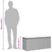 Tuinbank met kussen 110x40x44 cm poly rattan zwart