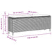 Tuinbank met kussen 110x30x40,5 cm poly rattan zwart