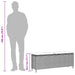 Tuinbank met kussen 110x30x40,5 cm poly rattan zwart
