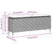 Tuinbank met kussen 110x30x40,5 cm poly rattan grijs