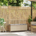 Tuinbank met kussen 110x30x40,5 cm poly rattan beige