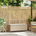 Tuinbank met kussen 110x30x40,5 cm poly rattan beige