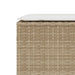 Tuinbank met kussen 110x30x40,5 cm poly rattan beige