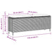 Tuinbank met kussen 110x30x40,5 cm poly rattan beige